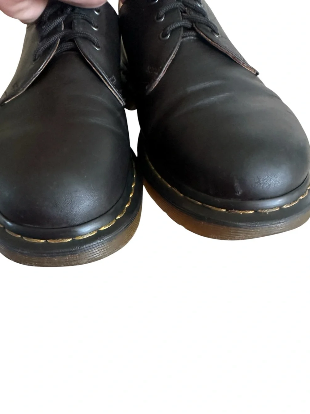 Dr. Martens For Life‎ 3 Eye Leather Derby Oxford Shoes Men's 8 Black 13377